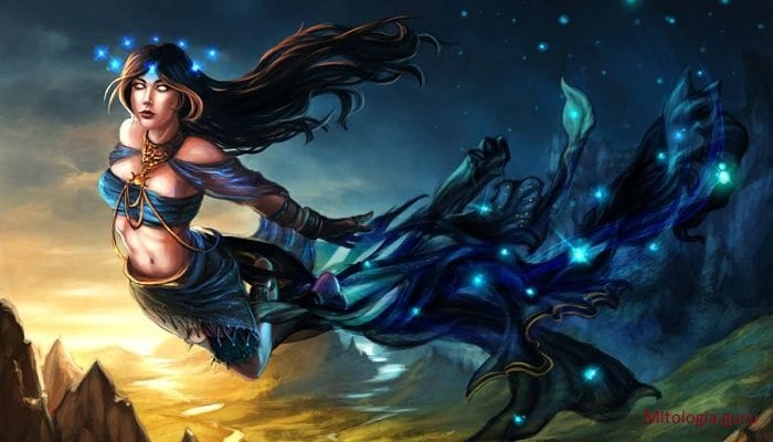 Nyx diosa primordial de la noche