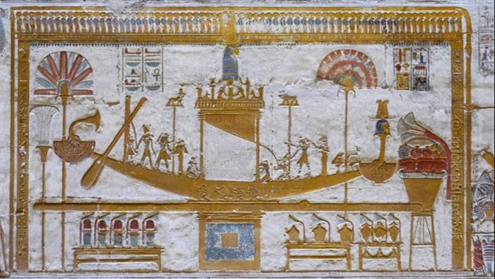 Barcos de la mitología egipcia
